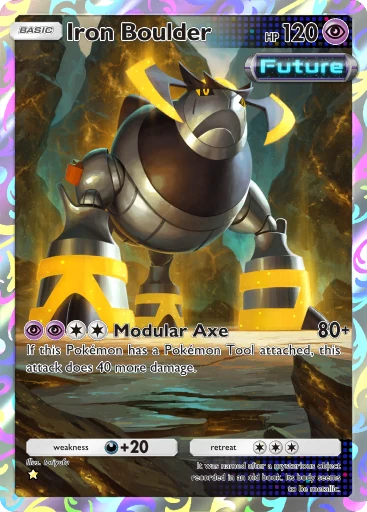 Iron Boulder (b3a-077) card in Pokémon TCG Pocket