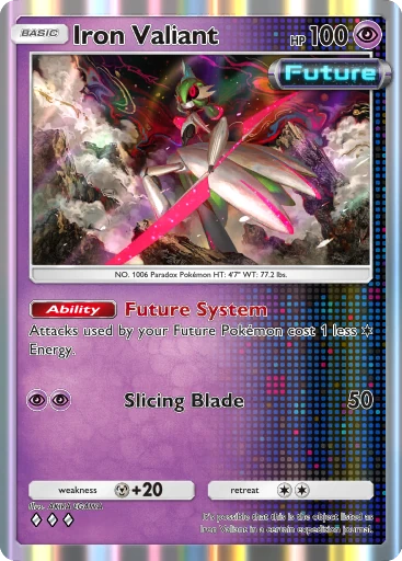 Iron Valiant (b3a-027) card in Pokémon TCG Pocket