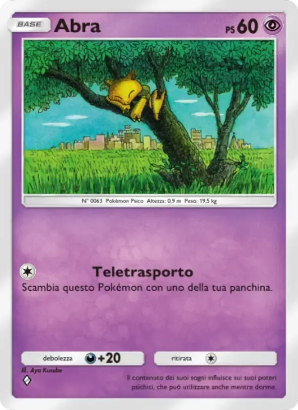 Abra card in Italian