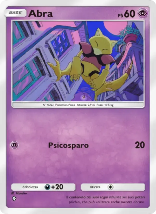 Abra card in Italian