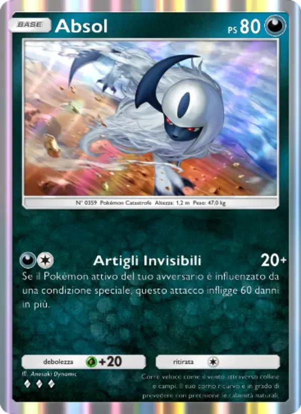 Absol card in Italian