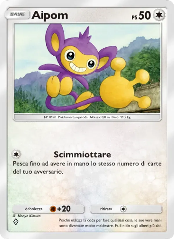 Aipom card in Italian
