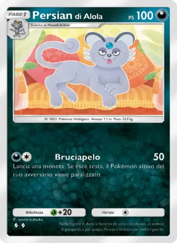 Alolan Persian card in Italian