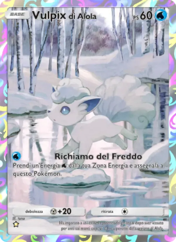 Alolan Vulpix card in Italian