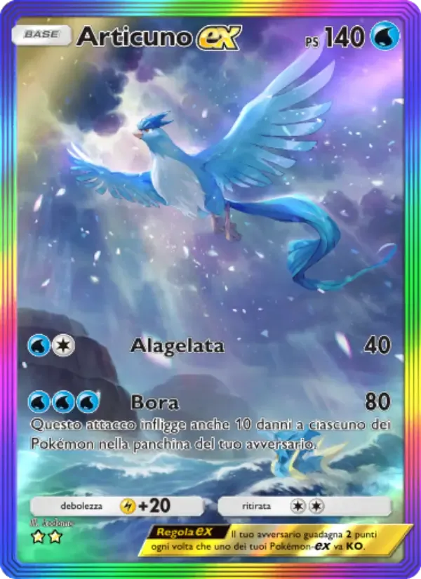 Articuno ex card in Italian