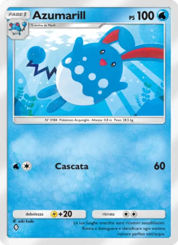 Azumarill card in Italian