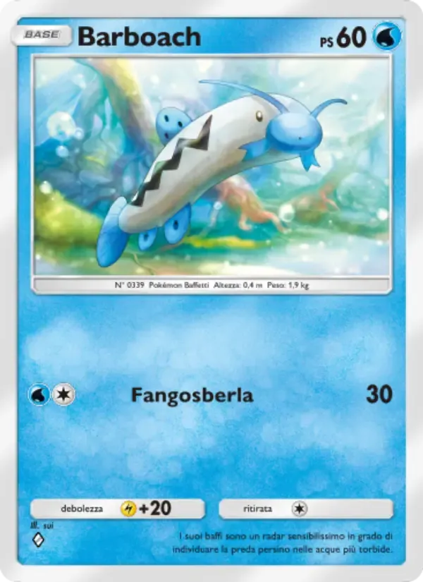 Barboach card in Italian