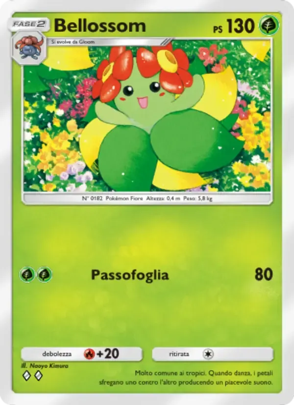 Bellossom card in Italian