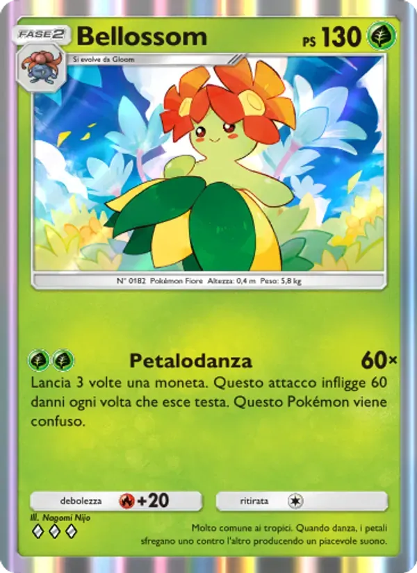 Bellossom card in Italian