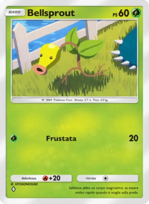 Bellsprout card in Italian