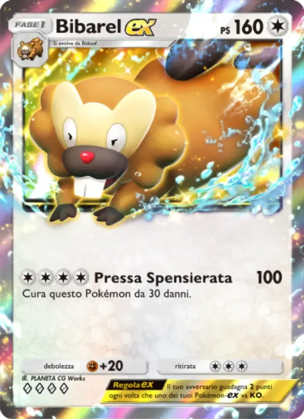 Bibarel ex card in Italian