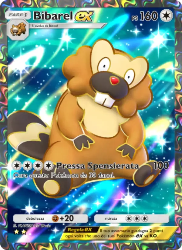 Bibarel ex card in Italian