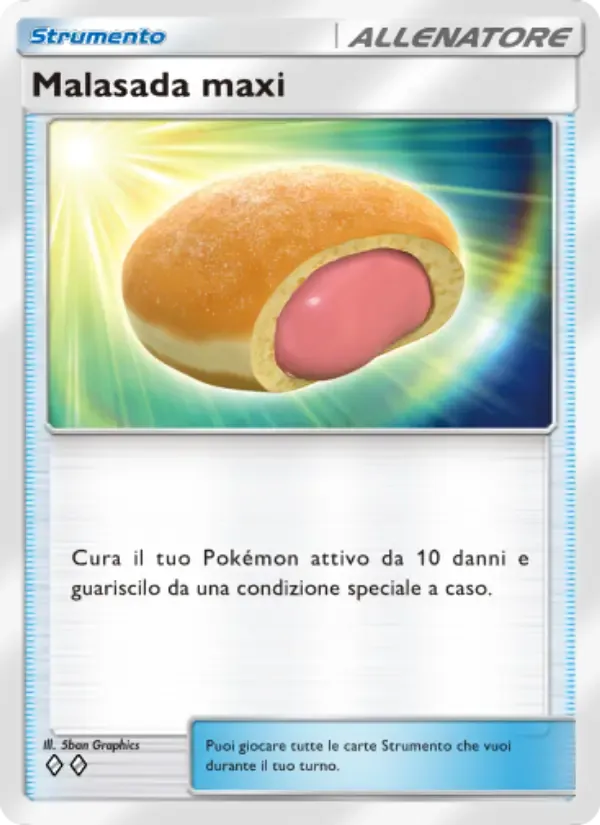 Big Malasada card in Italian