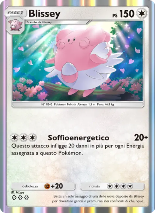 Blissey card in Italian