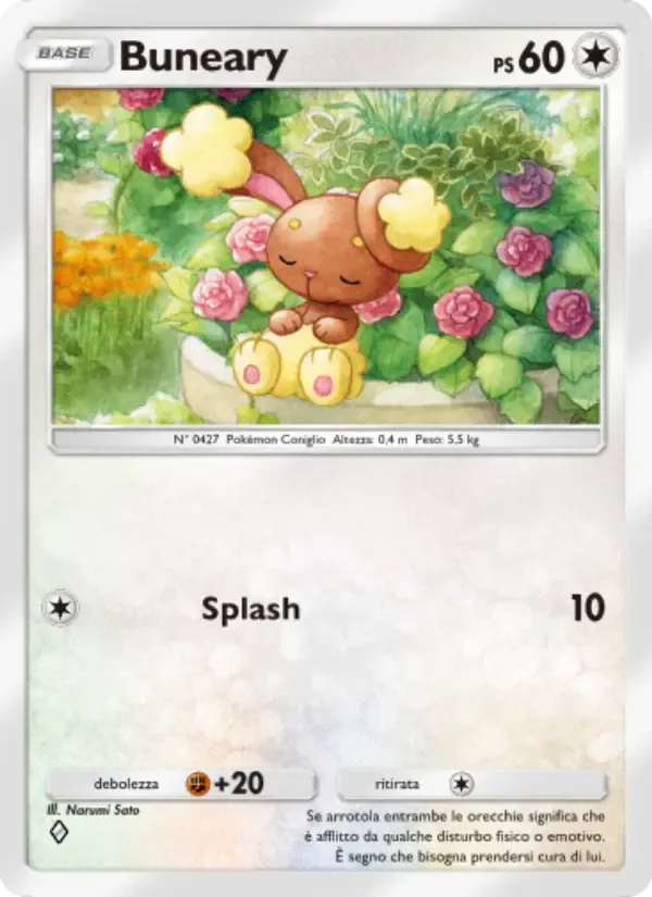 Buneary card in Italian