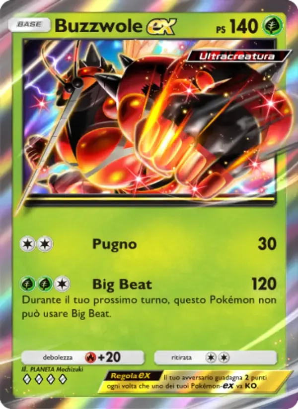 Buzzwole ex card in Italian