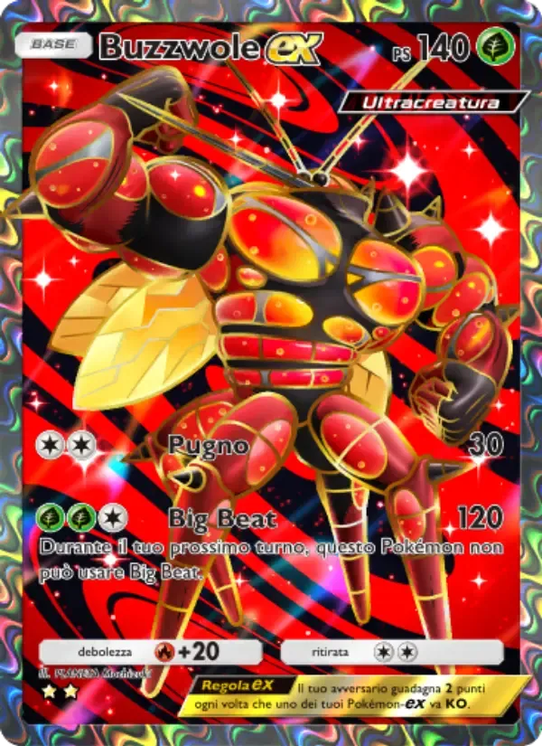 Buzzwole ex card in Italian