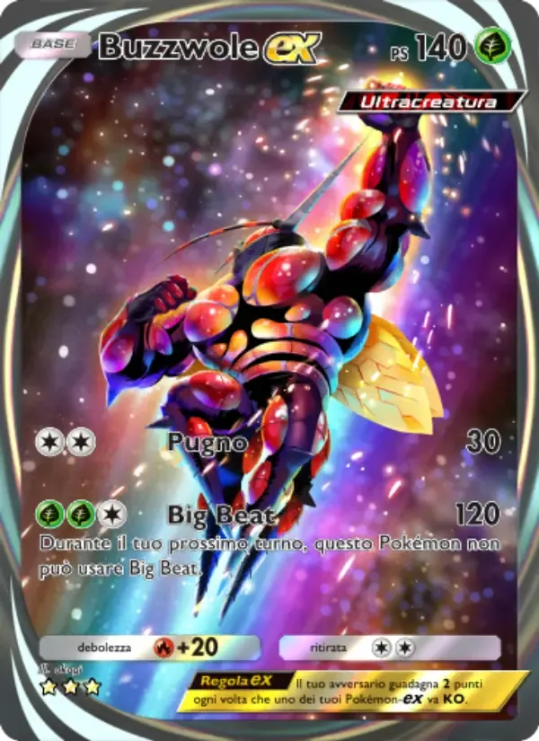 Buzzwole ex card in Italian