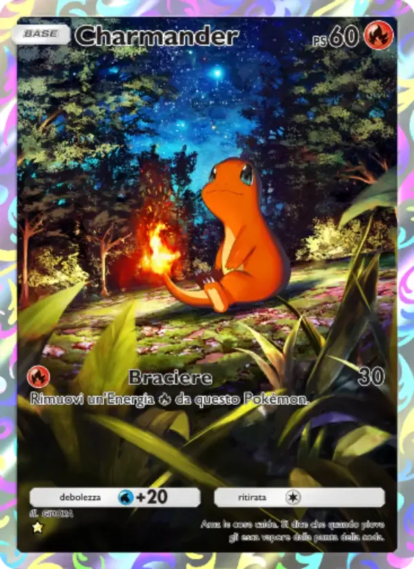 Charmander card in Italian