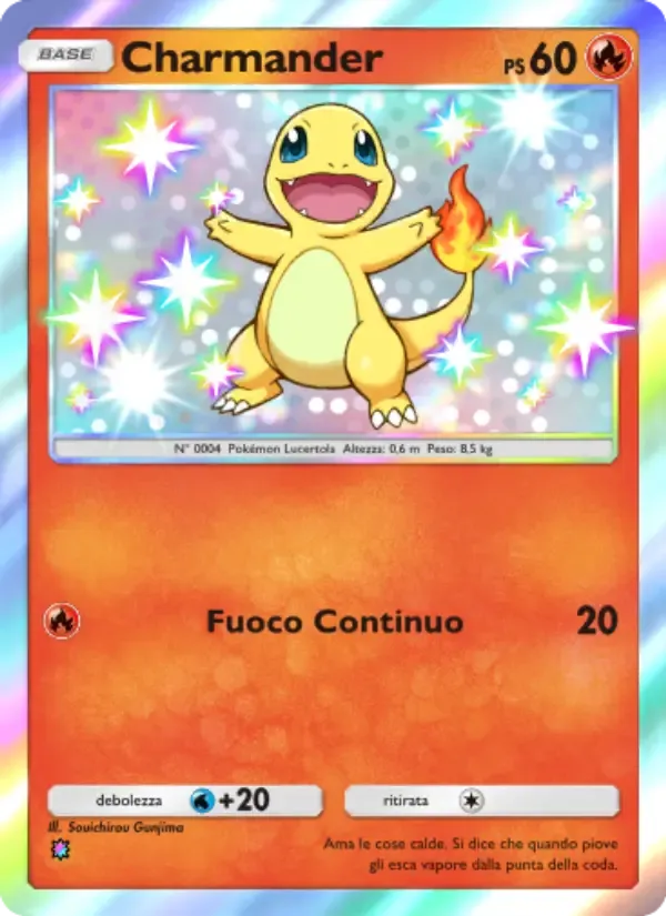 Charmander card in Italian