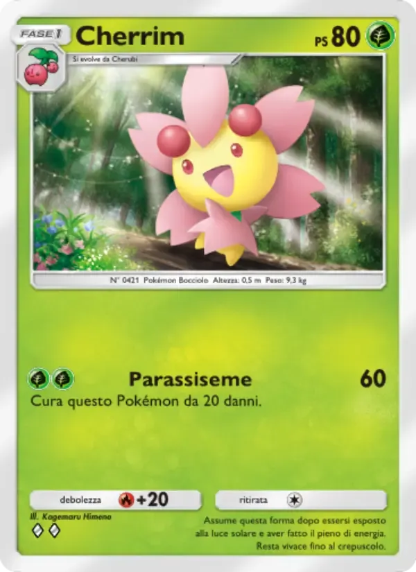 Cherrim card in Italian