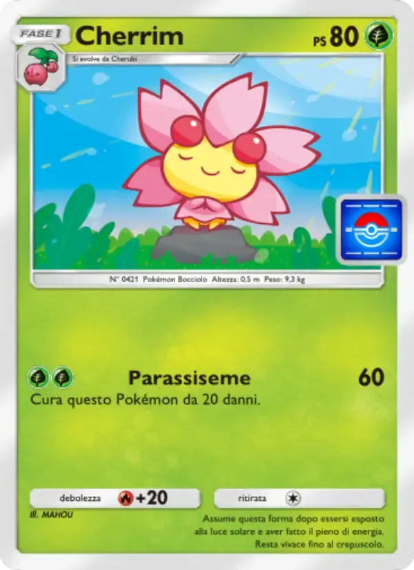 Cherrim card in Italian