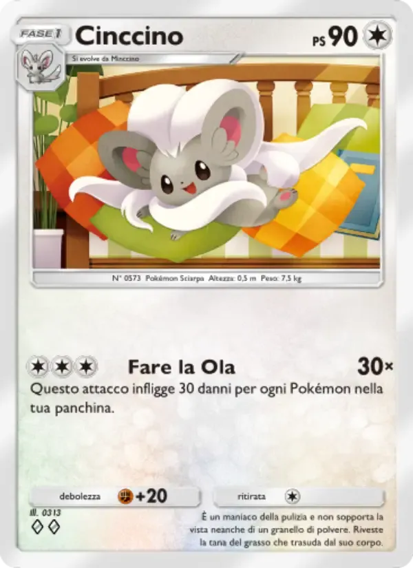Cinccino card in Italian