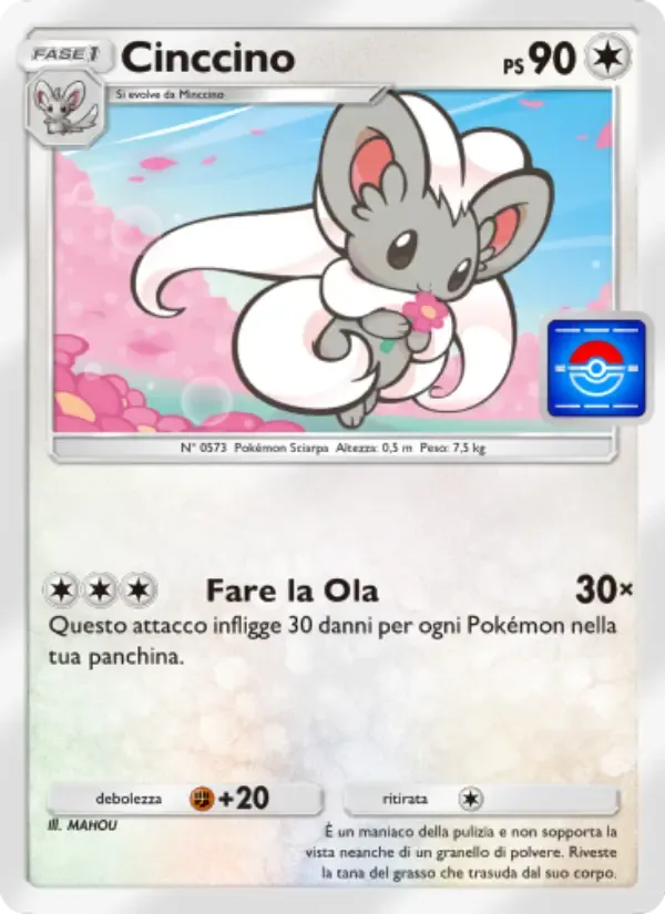 Cinccino card in Italian