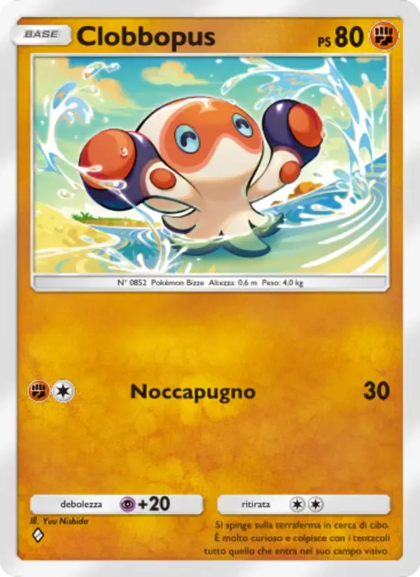 Clobbopus card in Italian