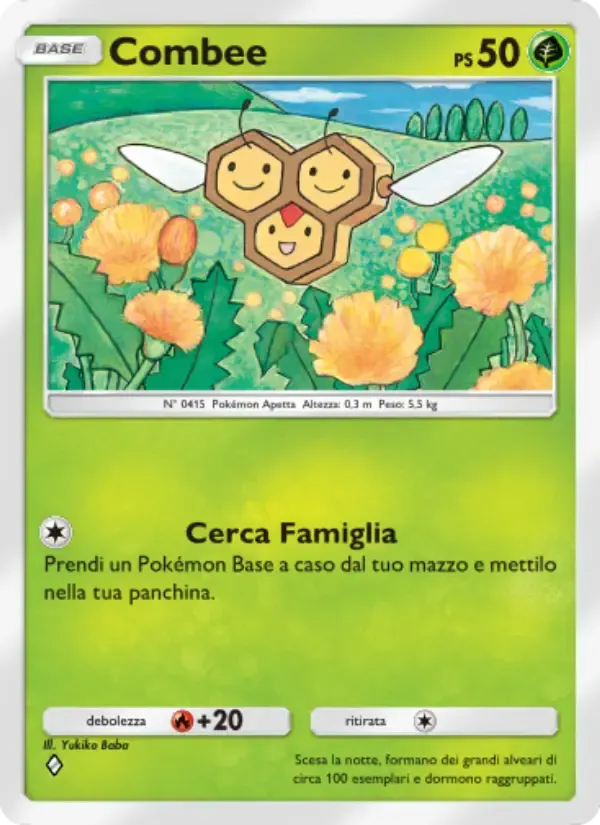Combee card in Italian