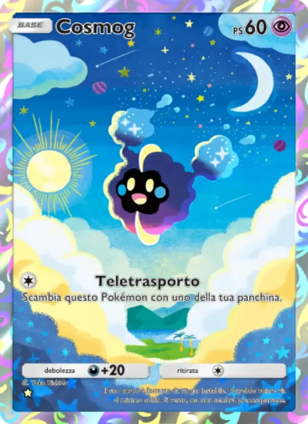 Cosmog card in Italian