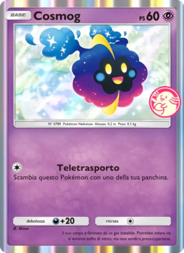 Cosmog card in Italian