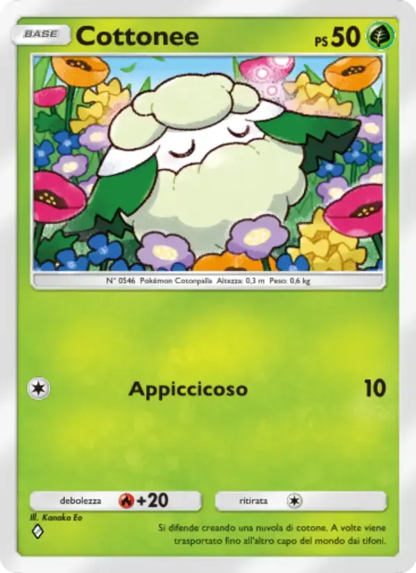 Cottonee card in Italian