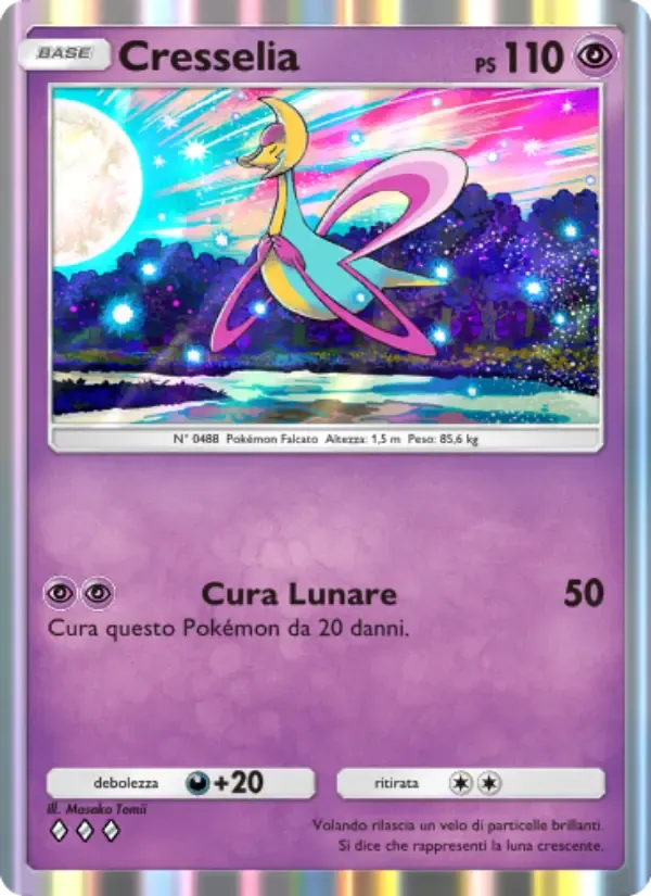 Cresselia card in Italian