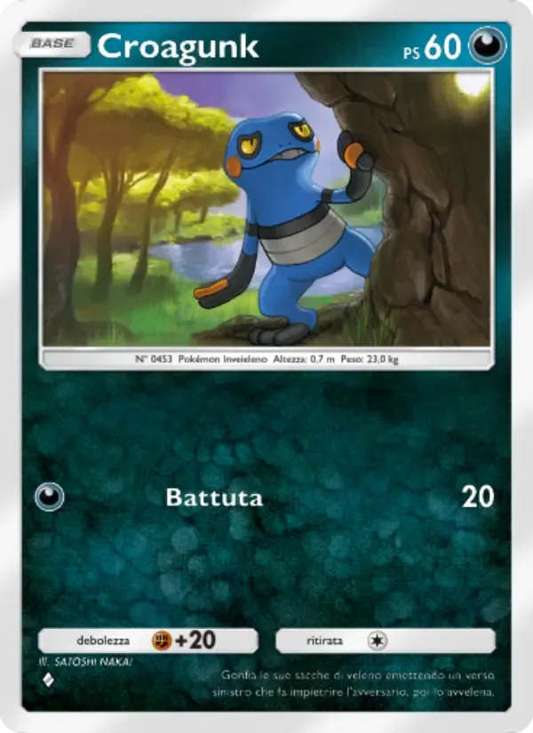 Croagunk card in Italian