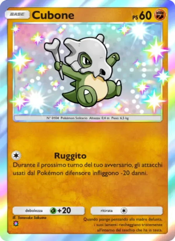 Cubone card in Italian