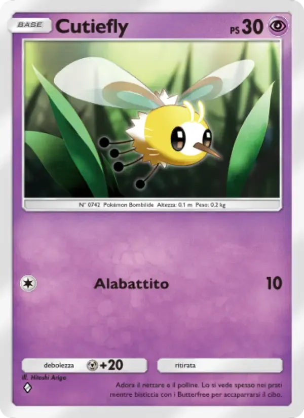 Cutiefly card in Italian