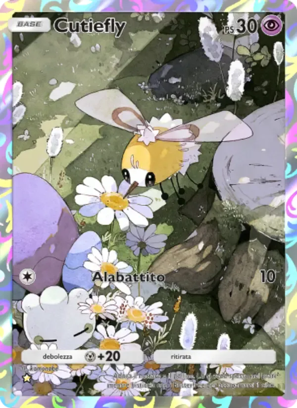 Cutiefly card in Italian