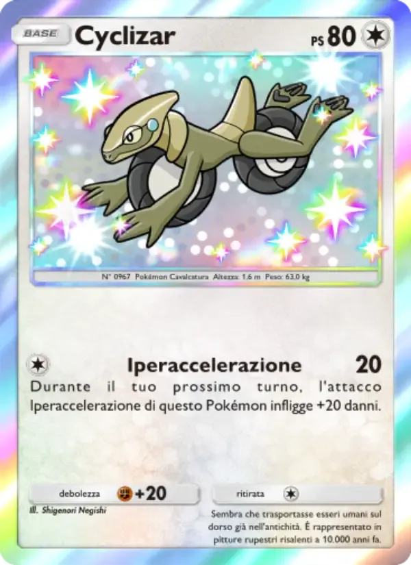 Cyclizar card in Italian