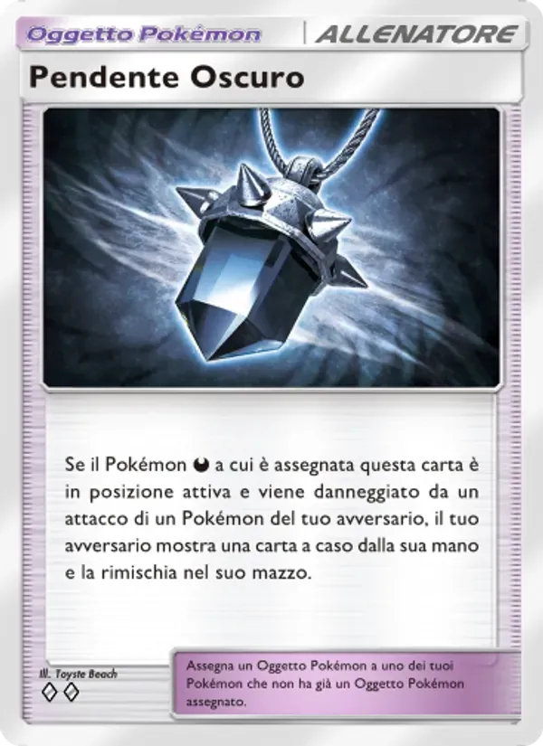 Dark Pendant card in Italian