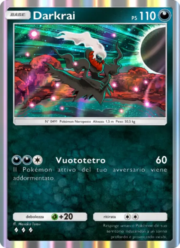 Darkrai card in Italian