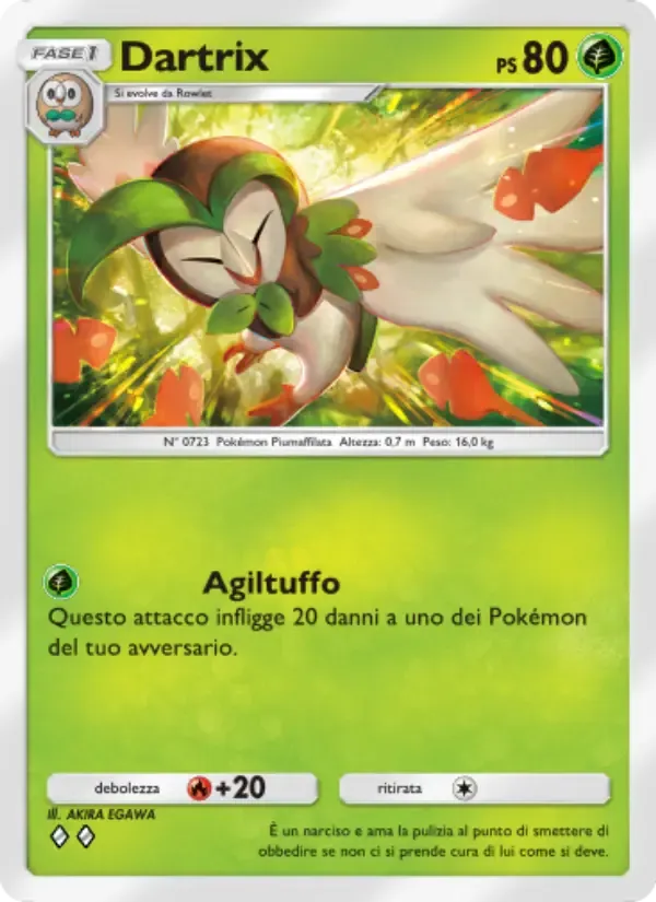 Dartrix card in Italian