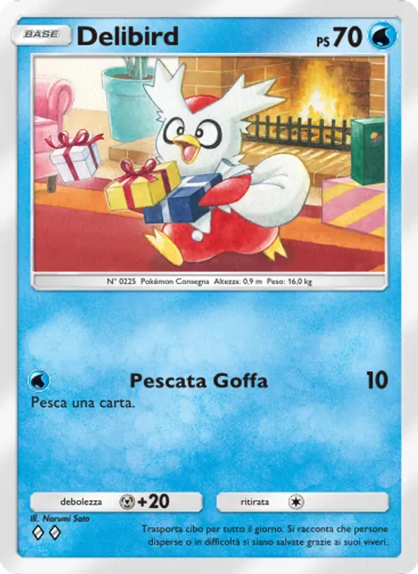 Delibird card in Italian