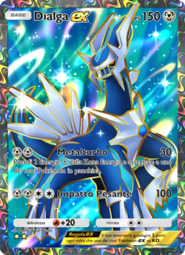Dialga ex card in Italian