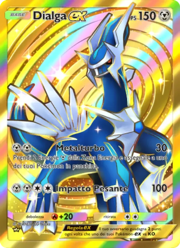 Dialga ex card in Italian