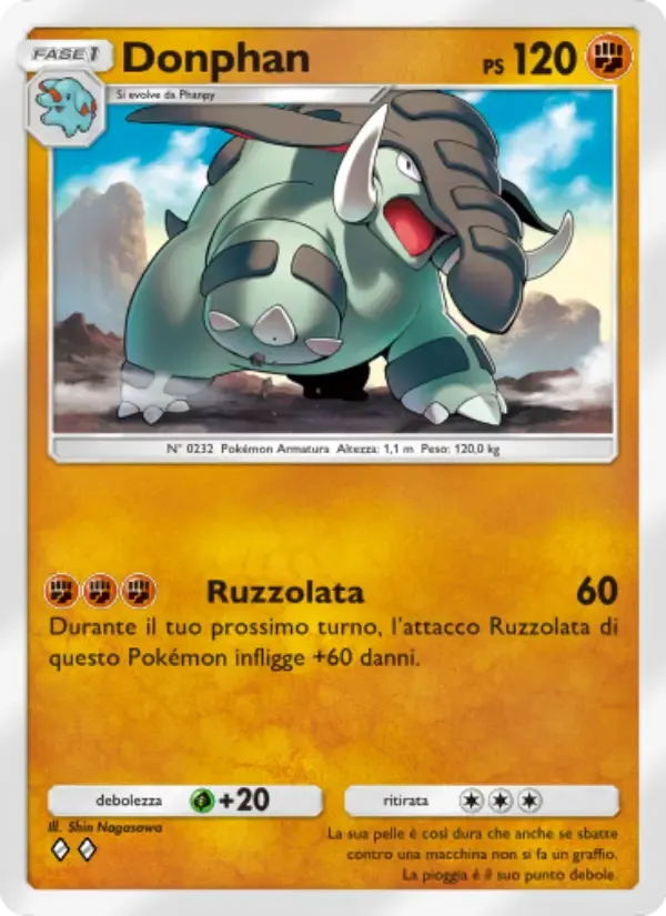 Donphan card in Italian
