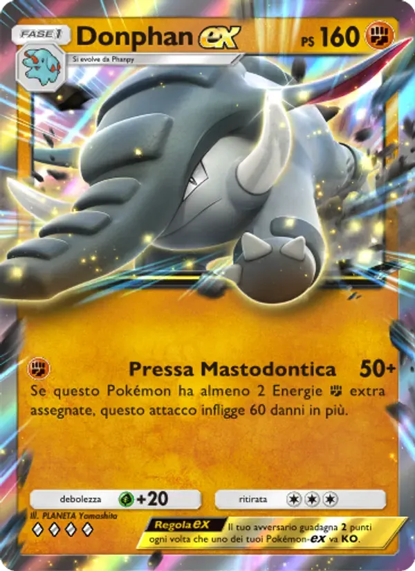 Donphan ex card in Italian