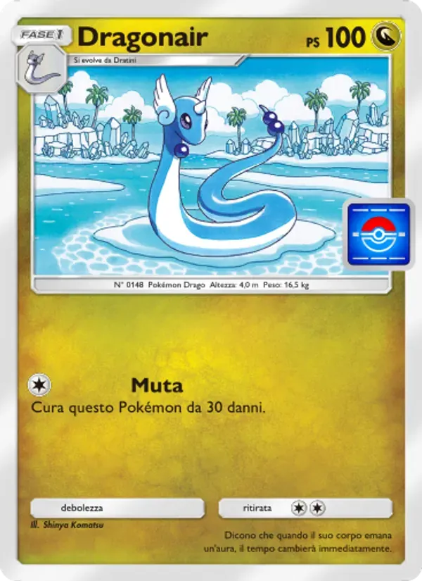 Dragonair card in Italian