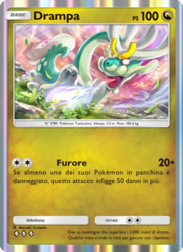 Drampa card in Italian