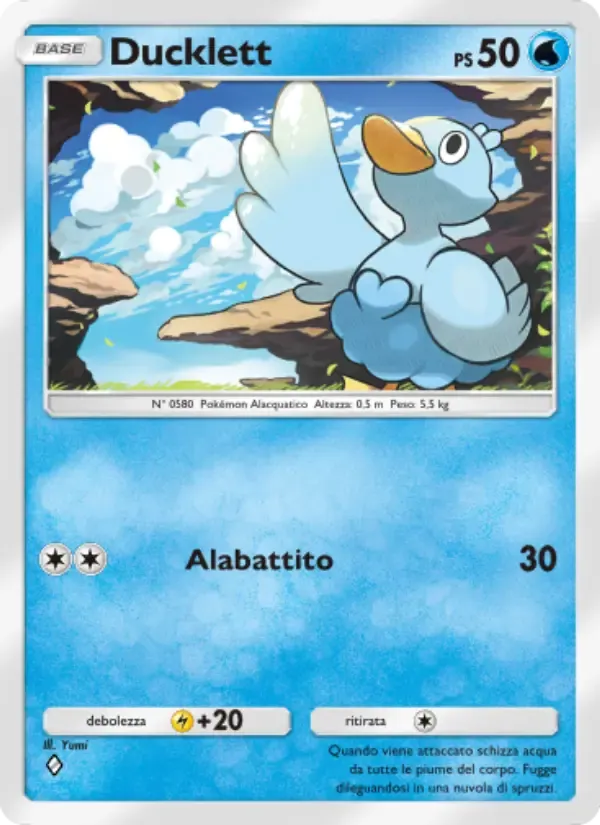 Ducklett card in Italian
